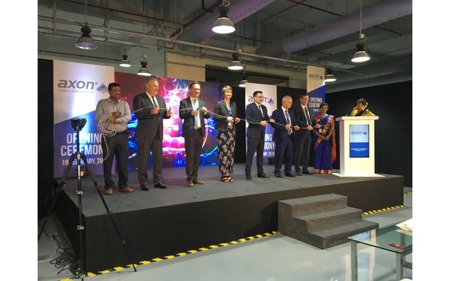 Inauguration de l'usine Axon à Bengaluru