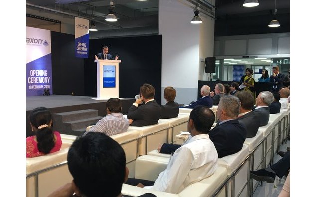 Inauguration de l'usine Axon à Bengaluru