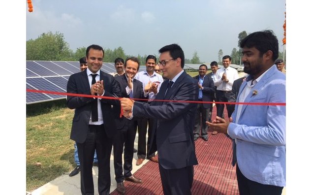 French Ambassador inaugurates 5-MW solar power plant developed by Technique Solaire, in Bhagwanpur, Uttarakhand